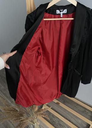 Эксклюзивный винтажный пиджак жакет lotz кружево атлас8 фото
