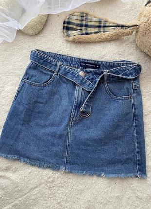 Sinsay юбка джинсовая длина мини
