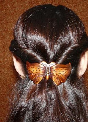 Заколка для волос  “бабочка 1”1 фото