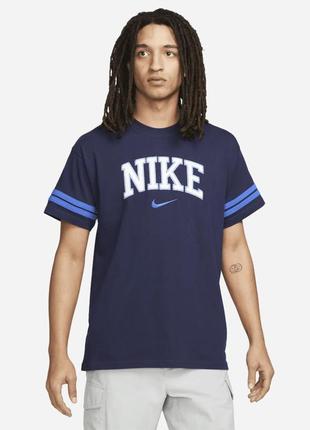 Мужская футболка в винтажном стиле nike vintage / найк оригинал / оверсайз плечи / oversize1 фото