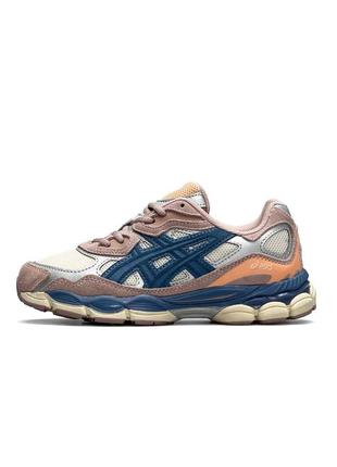 Женские кроссовки asics gel - nyc “mauve blue”