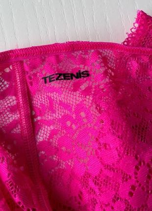 Трусики-кюлоты из переработанного кружева tezenis розовые фуксия женские трусики фирменные10 фото