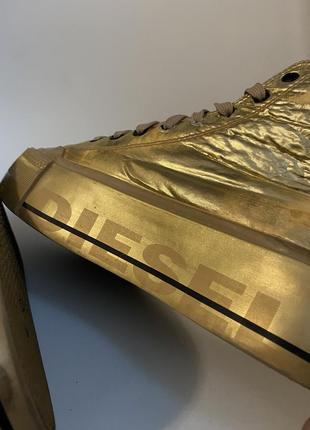 Кросівки diesel astico gold sneakers8 фото