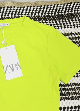 Новая неоновая эластичная футболка zara4 фото