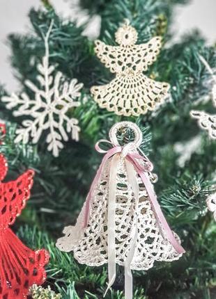 Новогоднее украшение "колокольчик" / украшения на елку / рождественский декор2 фото