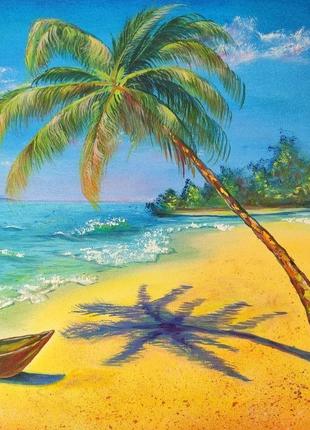Картина маслом "гавайи" 40х50 см, морской пейзаж5 фото