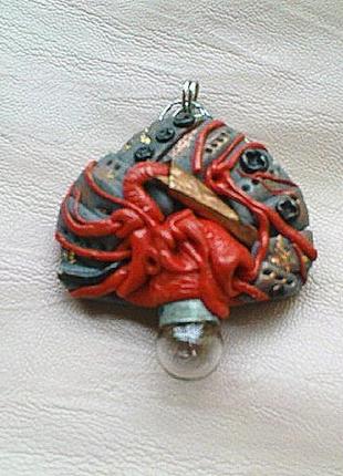Кулон "механическое сердце №2" в стиле "стимпанк"4 фото