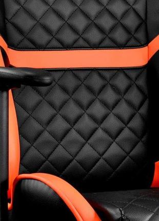 Кресло игровое armor one, черный-оранж.8 фото