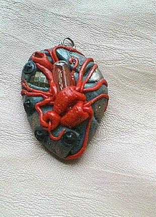 Кулон "механічне серце №6" в стилі "стімпанк"5 фото