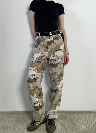 Cargo topshop pants y2k карого джинси прямого крою5 фото