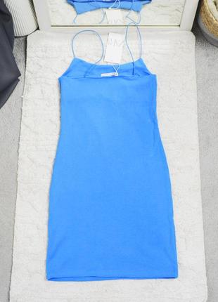 Нова блакитна сукня по фігурі zara4 фото