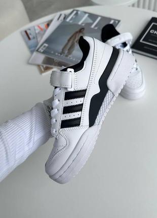 Кроссовки adidas forum white black4 фото