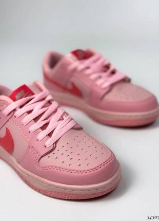 ▪️кроссовки «nike air force» новые женские кеды сникерсы розовые логотипы кожаные(эко кожа) осень весна лето 36 37 38 39 40 размер4 фото