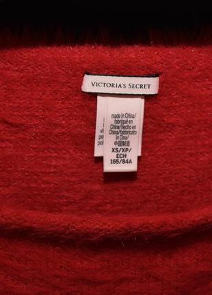 Женский красный теплый свитер victorias secret, виктория секрет. состояние нового7 фото