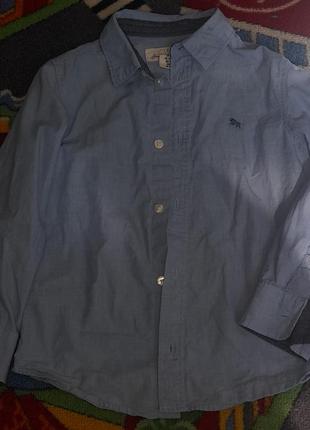 Рубашка голубого цвета размер 110