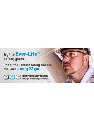 Бифокальные защитные очки pyramex ever-lite bifocal (clear +3.0) h2max anti-fog, прозрачные7 фото