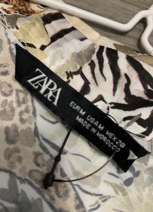 Блуза/сорочка оверсайз подовжена zara р. м/38/10 (підійде також на р. l/12/40-xl/14/42).10 фото