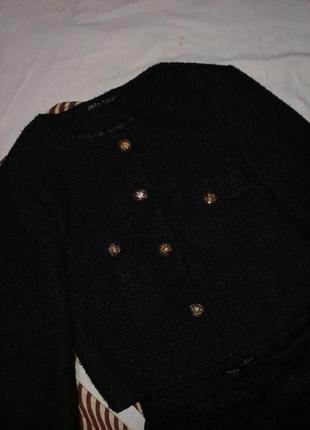 Костюм твидовый вечерний нарядный шорты юбка пиджак блейзер как zara5 фото