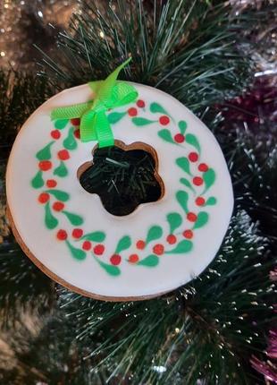 Пряник різдвяний вінок 8,5см