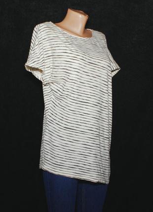 Ассимитричная футболка туника в полоску2 фото