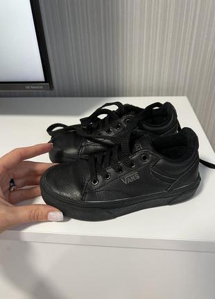 Кожаные кеды vans 18см 28р5 фото