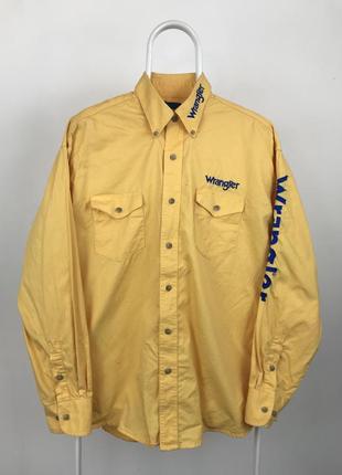 Рубашка с длинным рукавом wrangler western vintage acne dolce usa japan england ralph1 фото