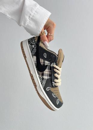 Кроссовки travis scott x nike sb dunk low1 фото