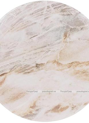 Підставка під гаряче керамічна "natural marble" ø16см на пробковій основі1 фото