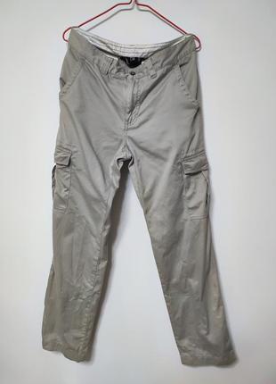 Штани брюки чоловічі повсякденні карго бежеві прямі широкі довгі moddison man, розмір m3 фото