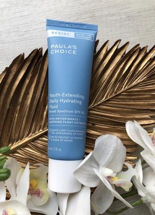 Солнцезащитный для лица с spf 50 paula’s choice resist youth-extending day hydrating fluid