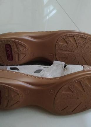 41 p. rieker кожаные женские летние туфли сандалии6 фото