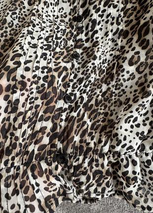 Блуза кофта сорочка леопардовий принт3 фото