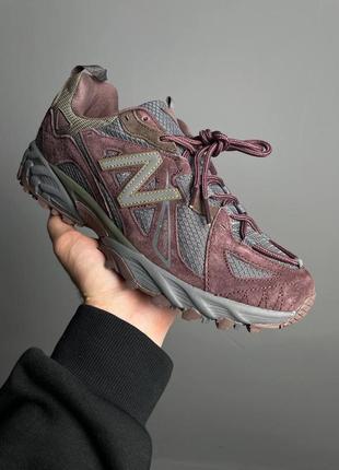 New balance 610 burgundy чоловічі кросівки2 фото