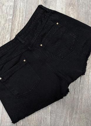 Ідеальні чорні джинсові шорті від  stradivarius5 фото