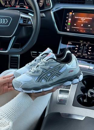 Женские кроссовки asics gel nyc white gray 37-38-39-40-41