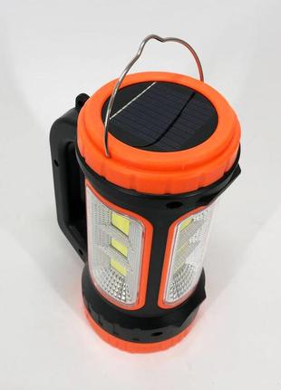 Кемпінговий ліхтар xbl 818c-3w+cob, ліхтар-світильник акумуляторний кемпінговий. колір: помаранчевий9 фото