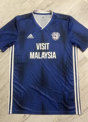 Футбольная футболка cardiff city adidas1 фото