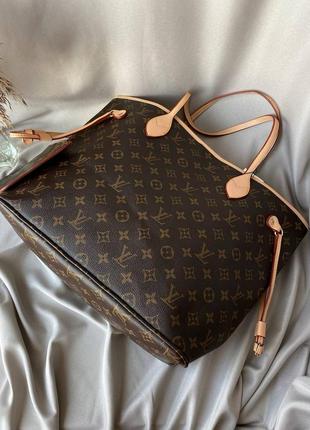 Женская сумка neverfull brown3 фото