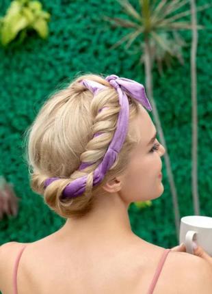 Мягкие бигуди-лента для локонов + 2 резинки + заколка + сумка, велюр