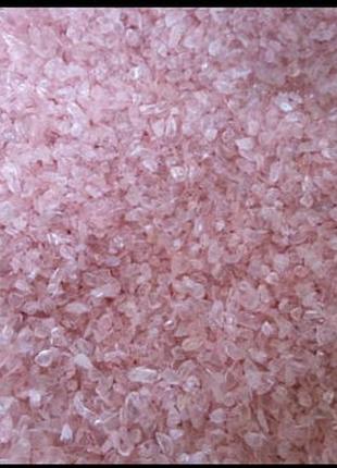 Кристалл розового кварца 3-5 мм1 фото