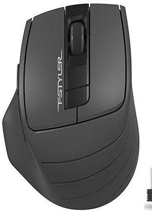 Мышь беспроводная a4tech fstyler fg30 (grey), usb, цвет черный+серый