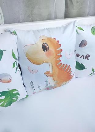 Бортики в дитяче ліжко на 3 сторони (8 шт)🦖🦕5 фото