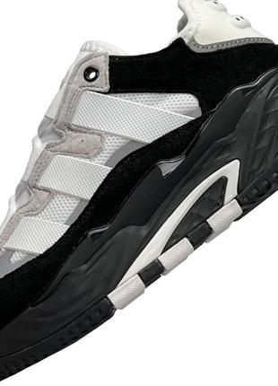 Мужские кроссовки adidas niteball hd black grey white7 фото