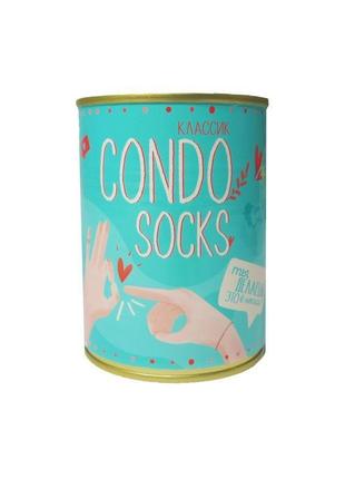 Консерва- носок condosocks голубой