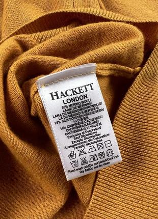 Hackett v neck sweater вовна шовк кашемір джемпер5 фото