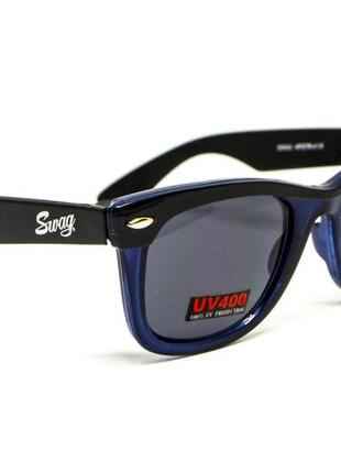 Очки защитные открытые swag hipster-4 blue (gray) серые