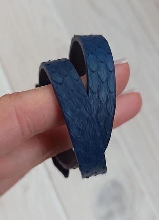 Браслет из натуральной кожи кобры