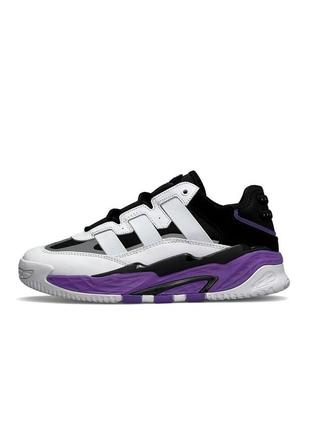 Чоловічі кросівки adidas niteball hd white purple2 фото