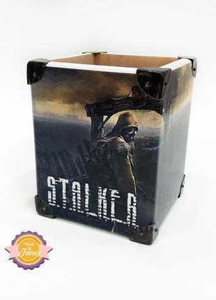 Склянку з героєм гри s. t. a. l. k. e. r. (сталкер)3 фото