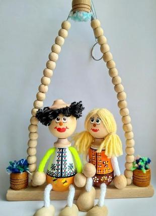 Сувенирные куклы из дерева4 фото